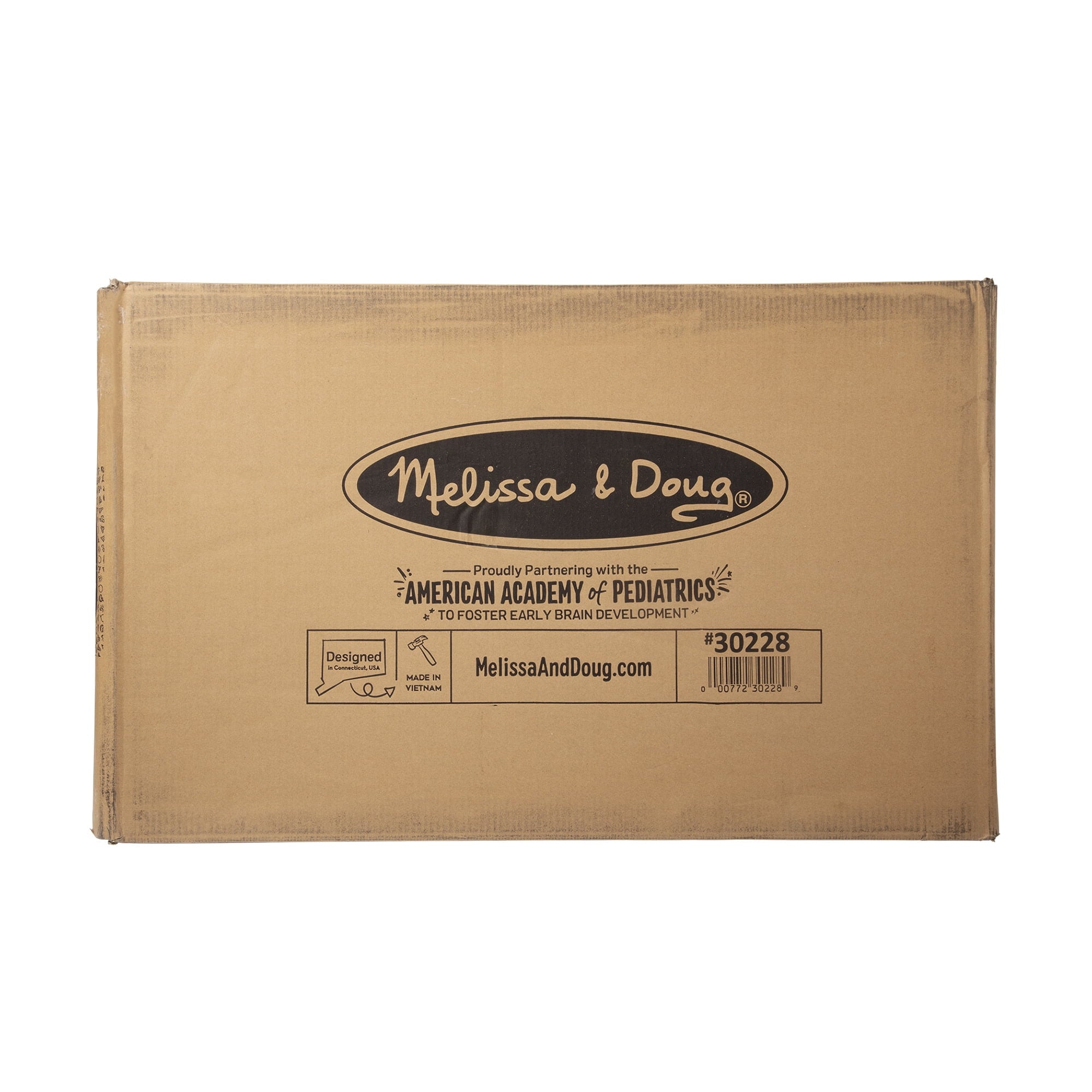 Melissa & Doug Wooden Toy Chest, Toy Storage Box (White) with Hinged-Lid, Playroom Furniture for Kids Ages 3+ [Wood]