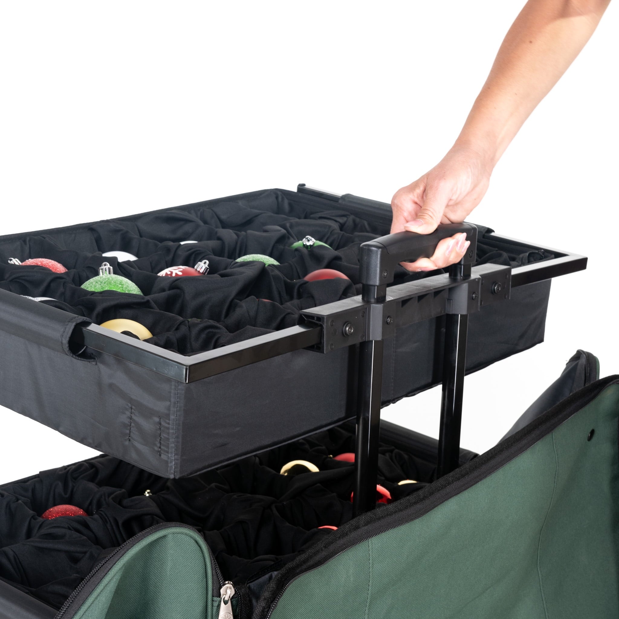 Village Lighting Company Adjustable 5 Tray Ornament Storage Bag (Telescoping Height)