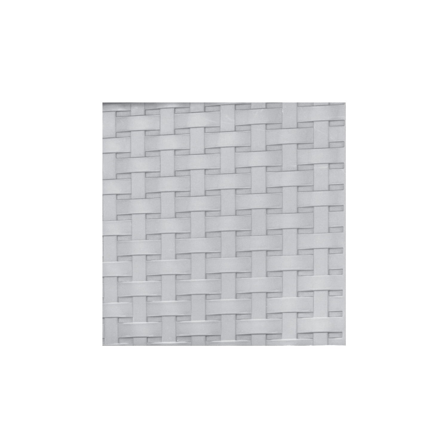 Sterilite 3 Drawer Weave Tower, Plastic Décor Drawers with Pull Handles, Light Gray, 2 Count