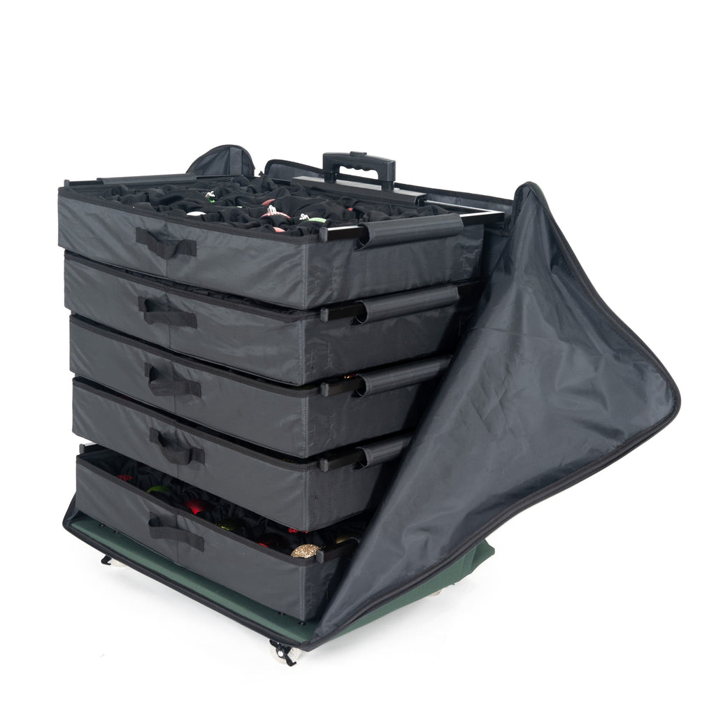 Village Lighting Company Adjustable 5 Tray Ornament Storage Bag (Telescoping Height)