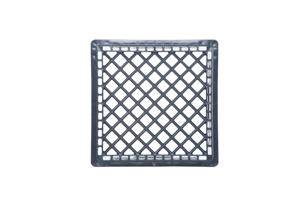 Hudson Exchange 13 x 13 x 11" (16 Quart, 4 Pack) Mesh Commercial Grade Milk Crate Handled Storage Container Tote, Black